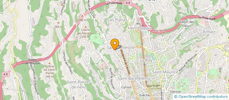 localisation de l'entreprise MONSIEUR PIERRICK BEAUVIR à NICE