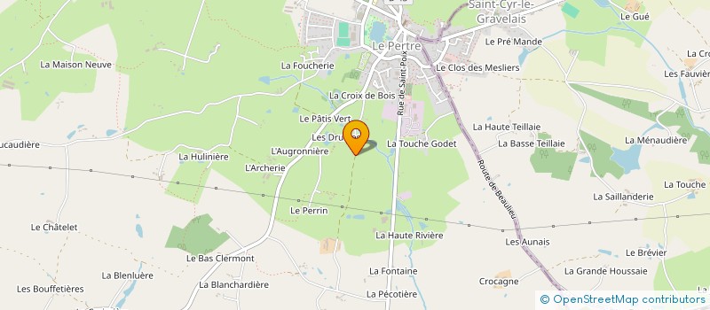 localisation de l'entreprise MONSIEUR PIERRICK BERHAULT  LE PERTRE