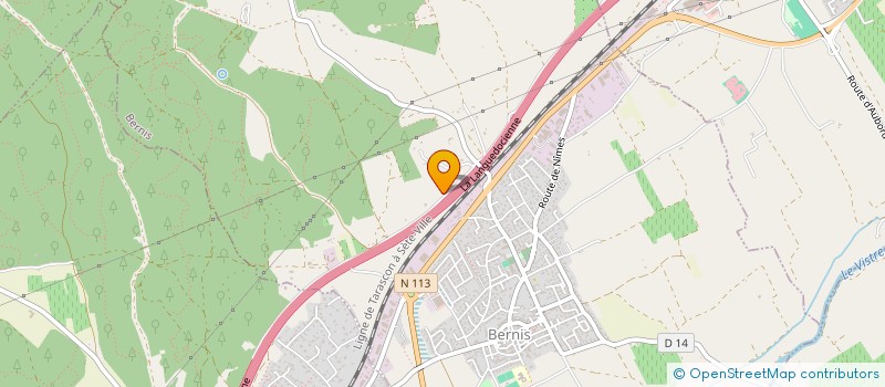 localisation de l'entreprise MONSIEUR PIERRICK BOUCHARLAT  BERNIS