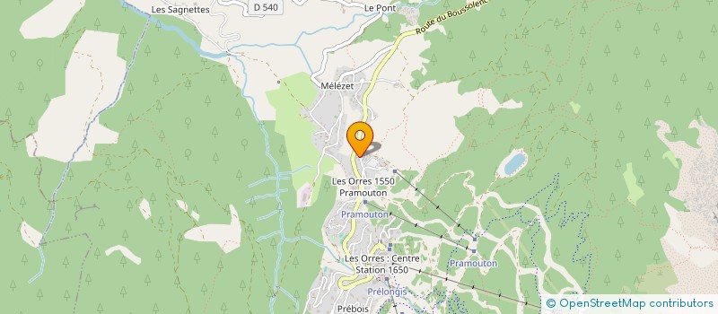 localisation de l'entreprise MONSIEUR PIERRICK BOUDEAU  LES ORRES