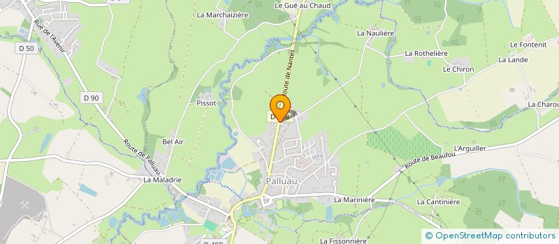 localisation de l'entreprise MONSIEUR PIERRICK BOURASSEAU  PALLUAU