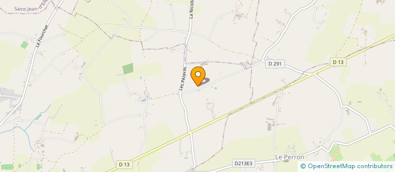 localisation de l'entreprise MONSIEUR PIERRICK BOURDON  BIEVILLE