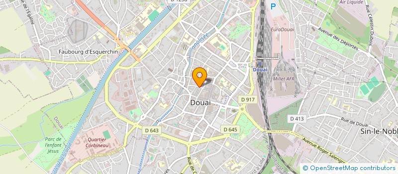 localisation de l'entreprise MONSIEUR PIERRICK CEUGNIEZ-BEGHIN  DOUAI