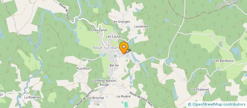 localisation de l'entreprise MONSIEUR PIERRICK CHABOT  ABJAT-SUR-BANDIAT