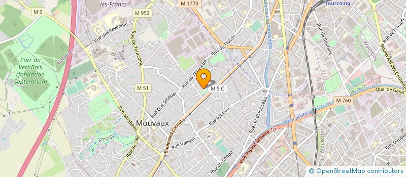 localisation de l'entreprise MONSIEUR PIERRICK CHASTAN à MOUVAUX