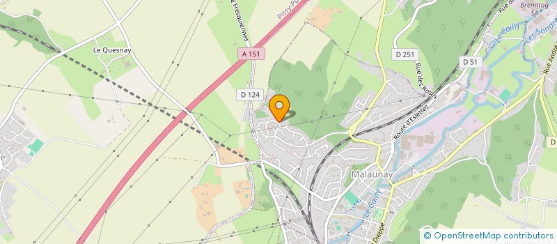 localisation de l'entreprise MONSIEUR PIERRICK COLIGNON  MALAUNAY