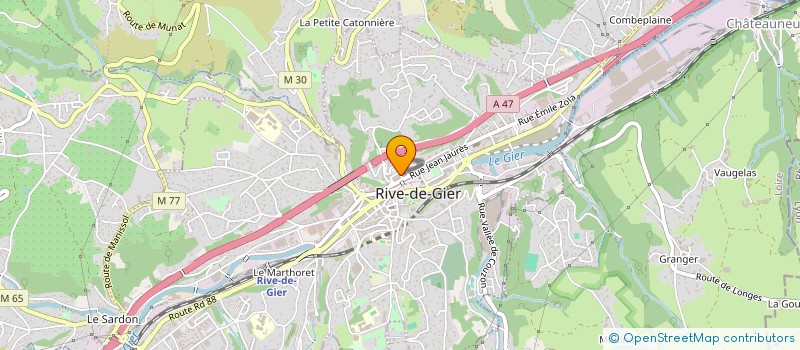 localisation de l'entreprise MONSIEUR PIERRICK COMBARMOND à RIVE-DE-GIER