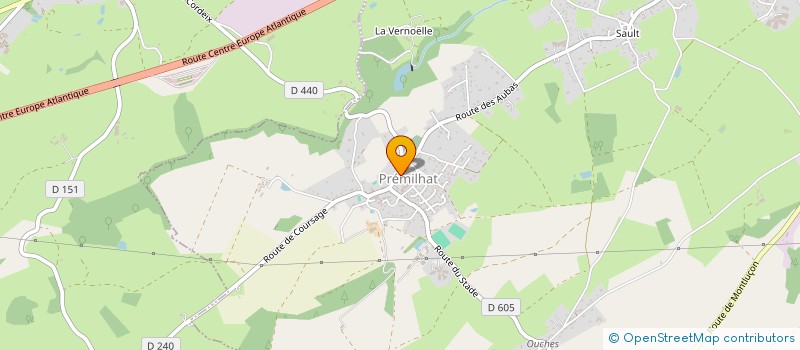 localisation de l'entreprise MONSIEUR PIERRICK CRAVERO à PREMILHAT
