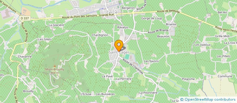 localisation de l'entreprise MONSIEUR PIERRICK CROZAT  SAINT-LAGER