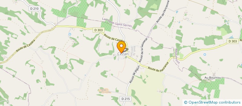 localisation de l'entreprise MONSIEUR PIERRICK DELACOSTE  CEZAN