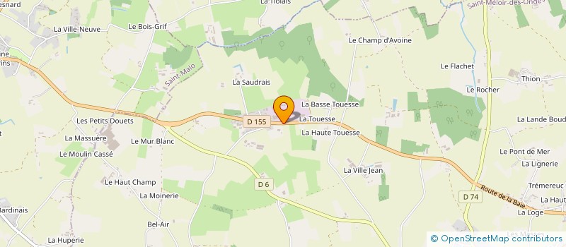 localisation de l'entreprise MONSIEUR PIERRICK DELAMAIRE  SAINT-MELOIR-DES-ONDES