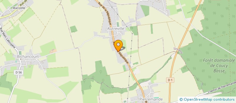 localisation de l'entreprise MONSIEUR PIERRICK DENNEVAL  AUTREVILLE