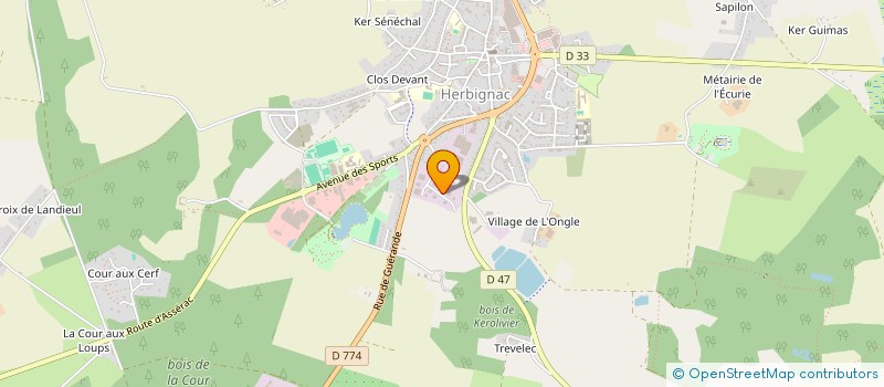 localisation de l'entreprise MONSIEUR PIERRICK DIGABEL à HERBIGNAC