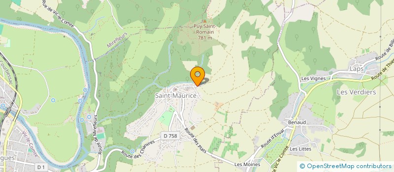 localisation de l'entreprise MONSIEUR PIERRICK DONIOL  SAINT-MAURICE