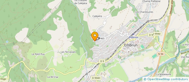 localisation de l'entreprise MONSIEUR PIERRICK DUVETTE à EMBRUN
