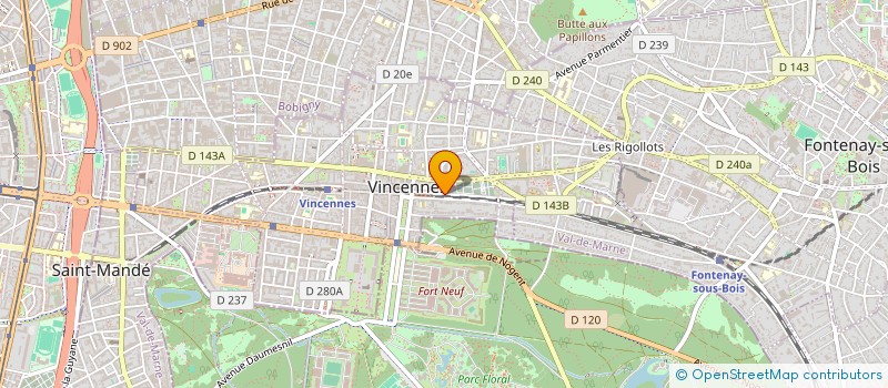 localisation de l'entreprise MONSIEUR PIERRICK EYNAUD à VINCENNES