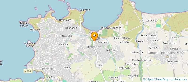 localisation de l'entreprise MONSIEUR PIERRICK FLOCH  PLOUDALMEZEAU