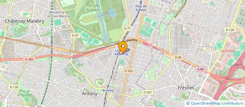 localisation de l'entreprise MONSIEUR PIERRICK FOULQUIER à ANTONY