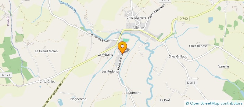 localisation de l'entreprise MONSIEUR PIERRICK GANTHEIL  ALLOUE