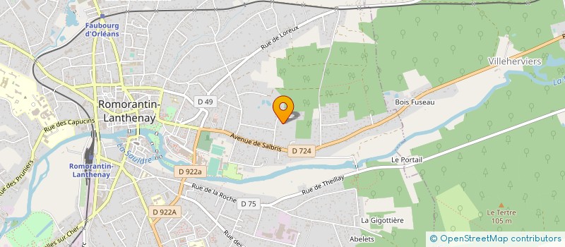 localisation de l'entreprise MONSIEUR PIERRICK GARDIN  ROMORANTIN-LANTHENAY