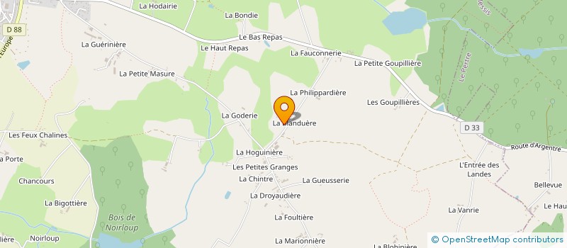 localisation de l'entreprise MONSIEUR PIERRICK GENDRY  ARGENTRE-DU-PLESSIS