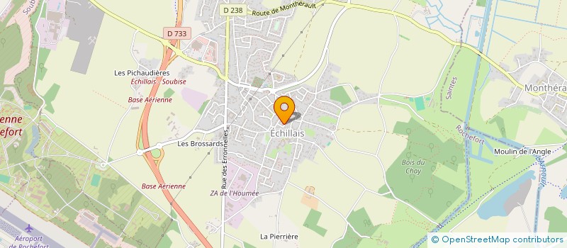 localisation de l'entreprise MONSIEUR PIERRICK GEUTIER  ECHILLAIS