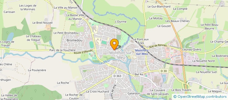 localisation de l'entreprise MONSIEUR PIERRICK GIPOULOU  MONTFORT-SUR-MEU