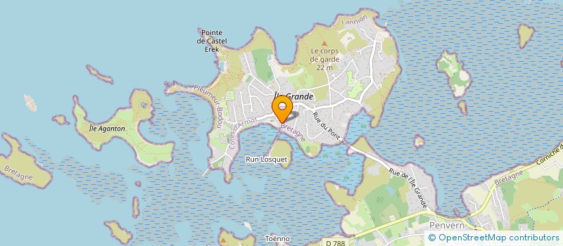 localisation de l'entreprise MONSIEUR PIERRICK GOURHANT  PLEUMEUR-BODOU