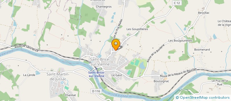 localisation de l'entreprise MONSIEUR PIERRICK GOUTERON  SAINT-BRICE-SUR-VIENNE