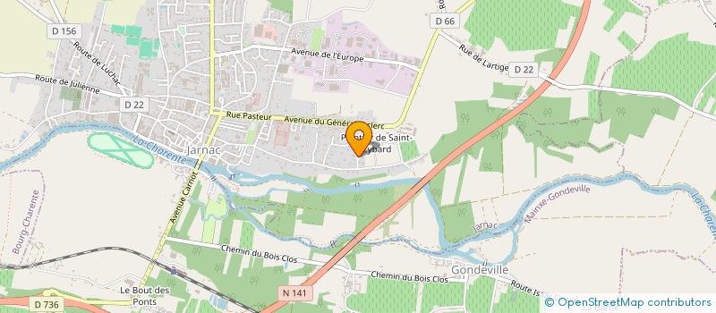 localisation de l'entreprise MONSIEUR PIERRICK GRELIER à JARNAC