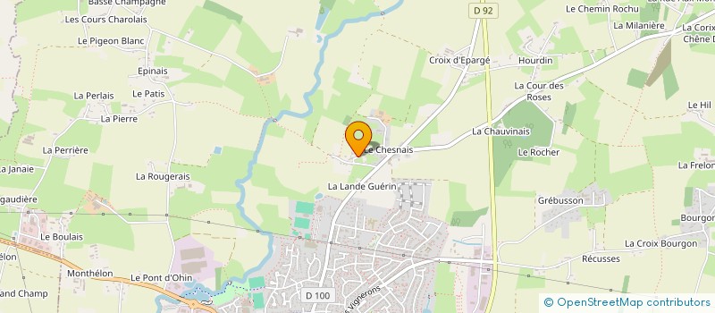 localisation de l'entreprise MONSIEUR PIERRICK GUERIN  ACIGNE