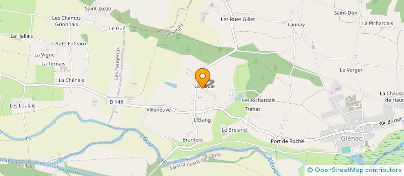 localisation de l'entreprise MONSIEUR PIERRICK HERCELIN  LA GACILLY