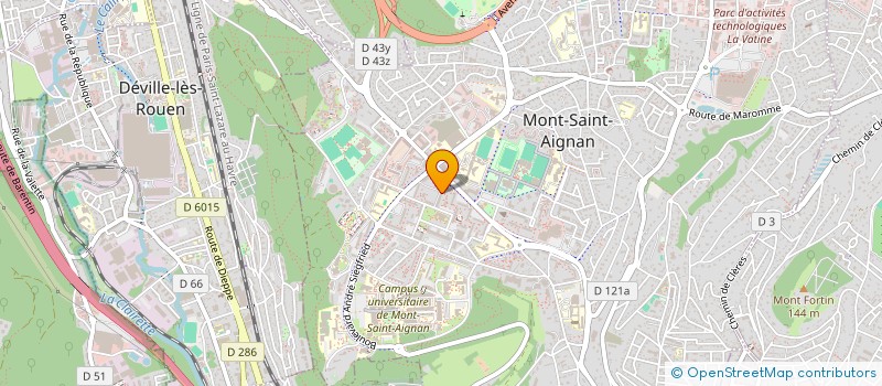 localisation de l'entreprise MONSIEUR PIERRICK HERMANN NGUE  MONT-SAINT-AIGNAN