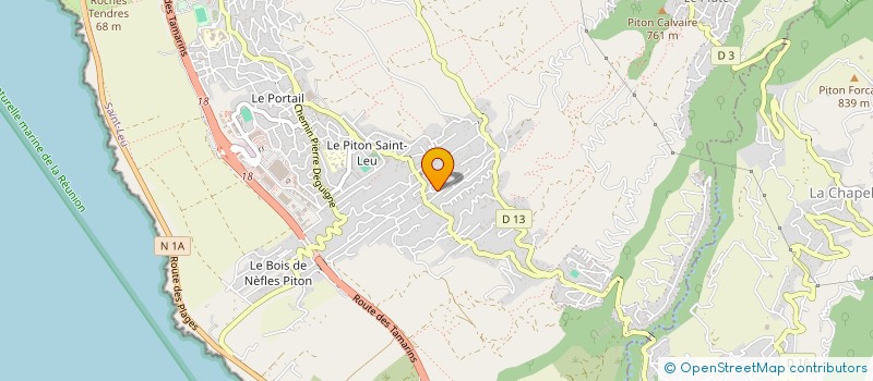 localisation de l'entreprise MONSIEUR PIERRICK HIBON  SAINT-LEU