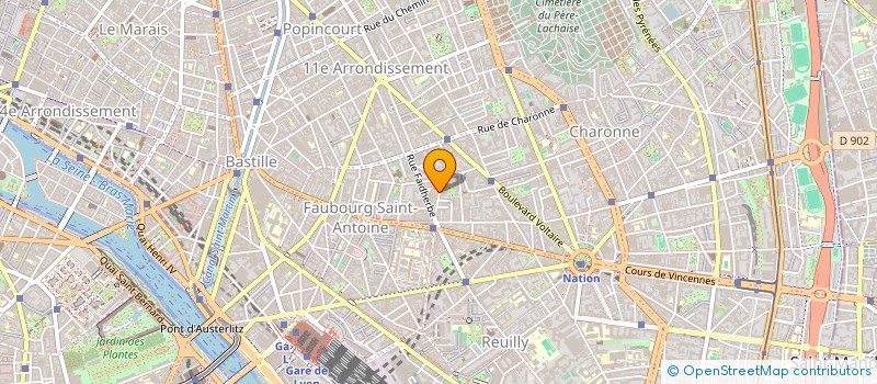 localisation de l'entreprise MONSIEUR PIERRICK HUON à PARIS