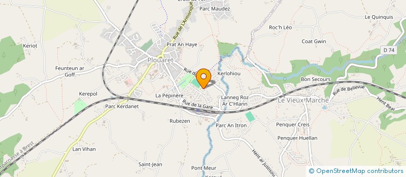 localisation de l'entreprise MONSIEUR PIERRICK LE BALCH  PLOUARET