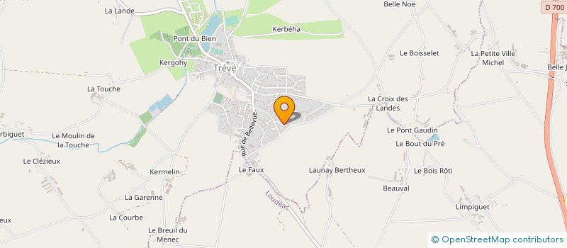 localisation de l'entreprise MONSIEUR PIERRICK LE BOUFFO  TREVE