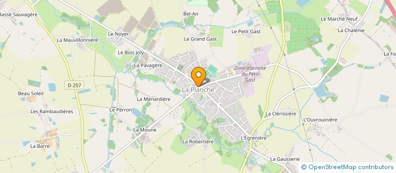 localisation de l'entreprise MONSIEUR PIERRICK LE GALLOU  LA PLANCHE