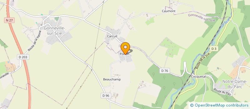 localisation de l'entreprise MONSIEUR PIERRICK LE MELINER  HEUGLEVILLE-SUR-SCIE