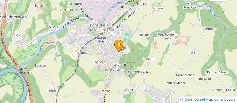 localisation de l'entreprise MONSIEUR PIERRICK LE MOAL  PONT-DE-BUIS-LES-QUIMERCH