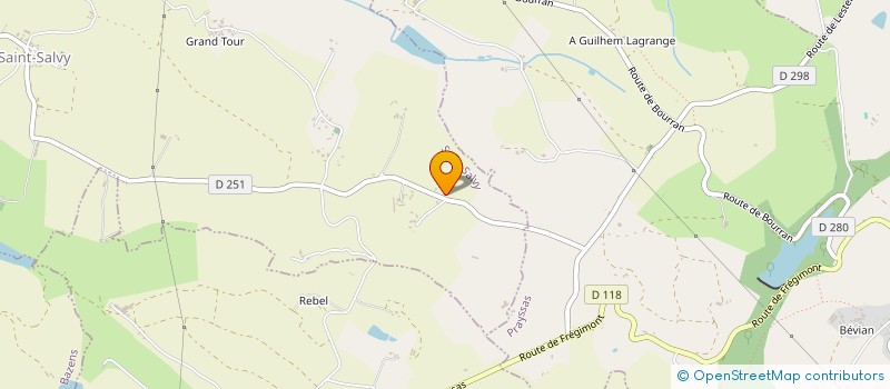 localisation de l'entreprise MONSIEUR PIERRICK LECROSNIER  GRANGES-SUR-LOT