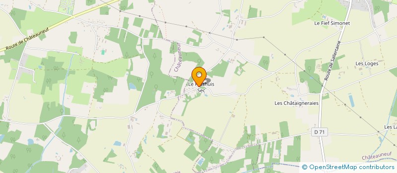 localisation de l'entreprise MONSIEUR PIERRICK LEFORT  CHATEAUNEUF