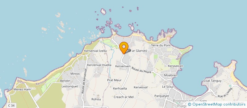 localisation de l'entreprise MONSIEUR PIERRICK LEROY  PLOUNEOUR-BRIGNOGAN-PLAGES