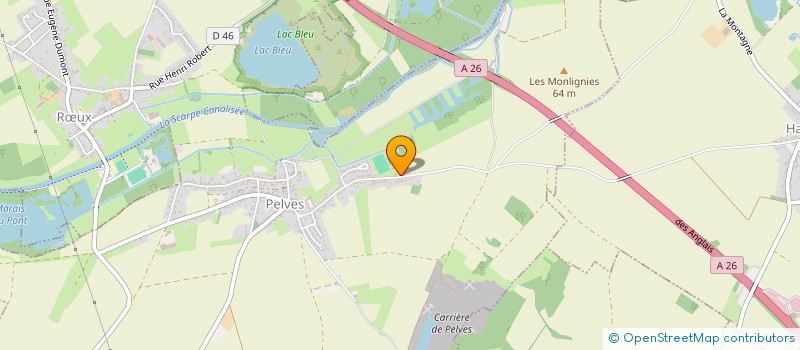 localisation de l'entreprise MONSIEUR PIERRICK LESAGE  PELVES