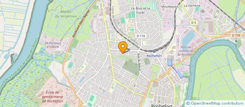 localisation de l'entreprise MONSIEUR PIERRICK LUJAN  ROCHEFORT