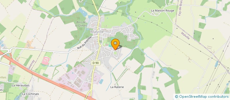 localisation de l'entreprise MONSIEUR PIERRICK MARAIS  MALVILLE