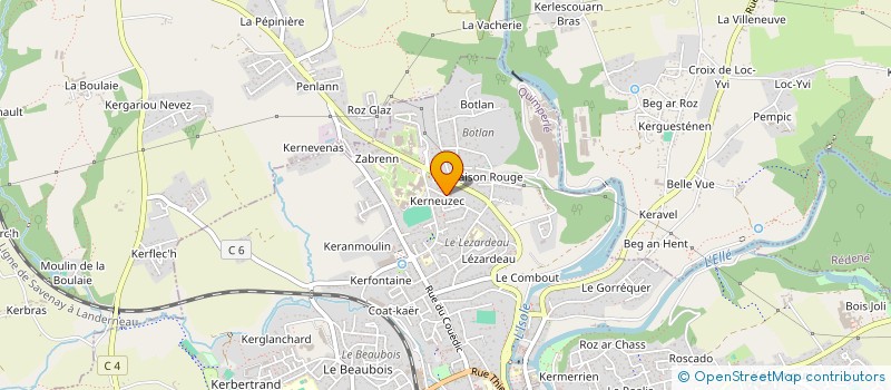 localisation de l'entreprise MONSIEUR PIERRICK MARECHAL  QUIMPERLE