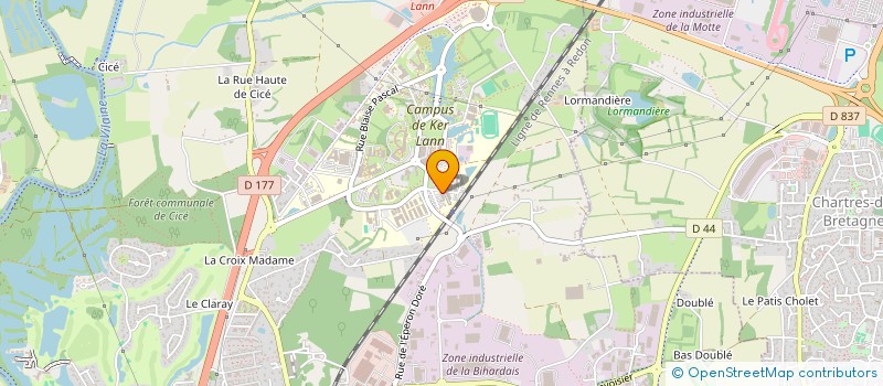localisation de l'entreprise MONSIEUR PIERRICK MARSOLIER  BRUZ