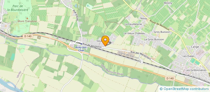 localisation de l'entreprise MONSIEUR PIERRICK MARTIN  SAINT-MARTIN-LE-BEAU