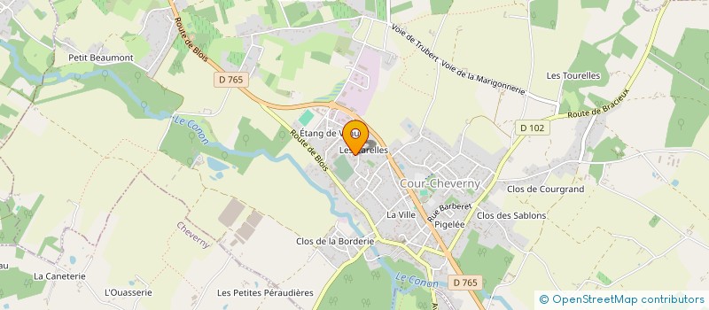 localisation de l'entreprise MONSIEUR PIERRICK MILLET  COUR-CHEVERNY